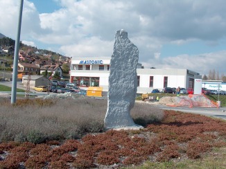 Copie du menhir de Bevaix actuellement au Latnium